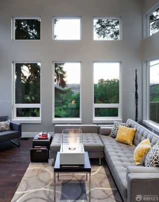 交换空间现代客厅转角沙发装修效果图片