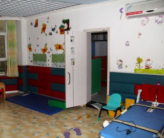 儿童医院室内背景墙贴纸设计效果图片