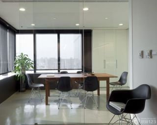 最新现代办公室室内玻璃隔断装修设计图大全