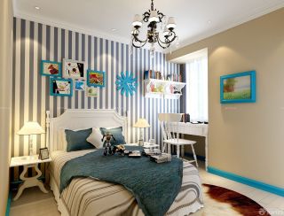 80平米的房子儿童卧室床装修图片