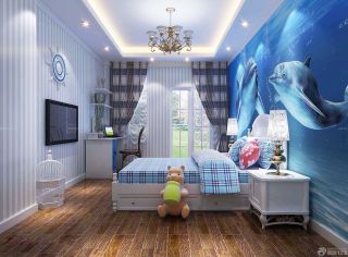 100平房子儿童卧室装修设计效果图