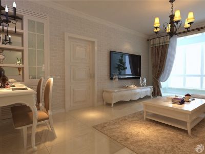 中粮隆玺 -117㎡-现代风效果图