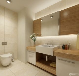欧式120平方房子卫生间设计装修效果图片