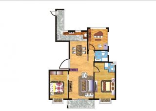 60平米小户型家庭室内装修设计平面图