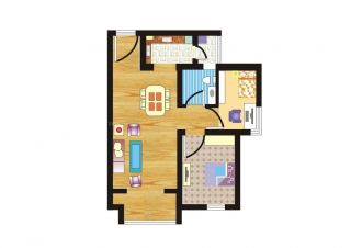 50平米小户型室内装潢设计平面图