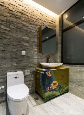 房子浴室柜装修设计效果图片大全南北80平