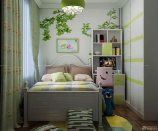 简约田园风格40平小户型卧室装修效果图