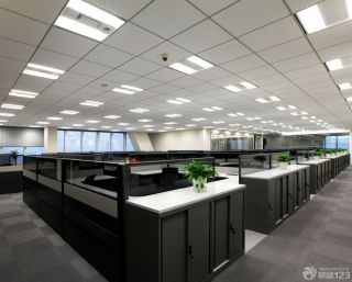 福州办公室集成吊顶灯装修效果图片欣赏