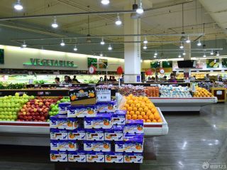 蔬菜超市灰色地砖装修效果图片欣赏