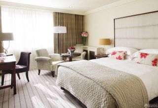 60平米小户型两室纯色窗帘装修效果图片
