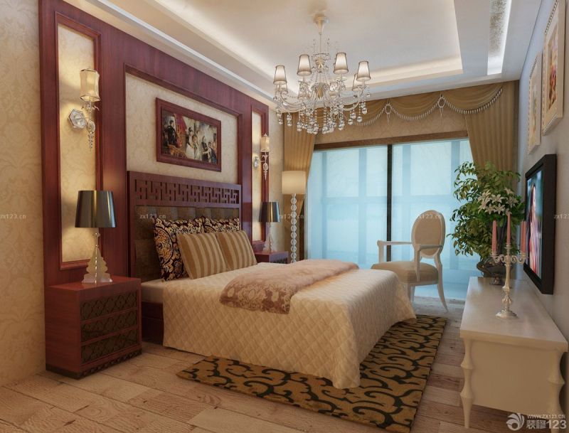 100平方的房子床头背景墙装修效果图片