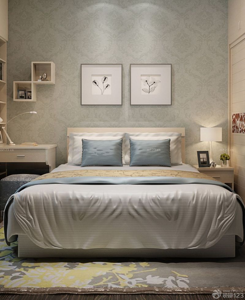 现代房子卧室装修设计图片大全80平方