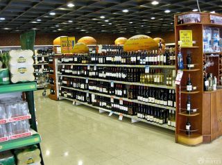 超市欧式酒柜效果图片