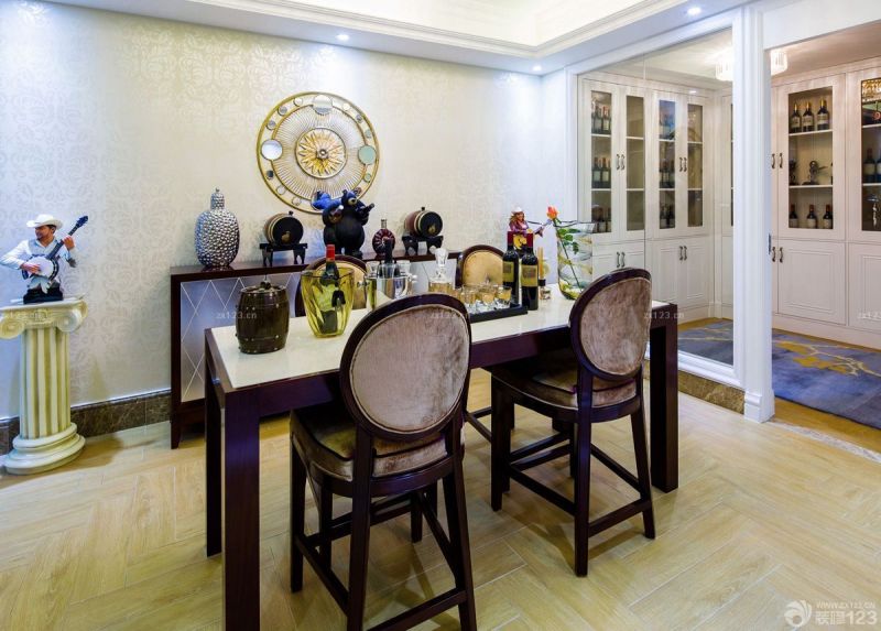 美式家装120平房子装修设计效果图片大全