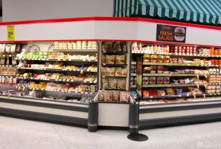 简约欧式风格超市货架装饰图片
