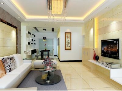 帝湖花园-120㎡-现代风效果图