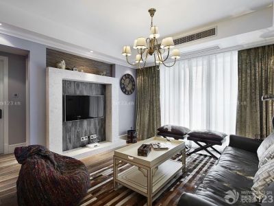 泛悦国际-88㎡-美式风效果图