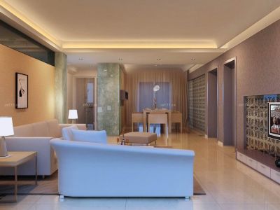 公路局家属院-111㎡-现代风效果图