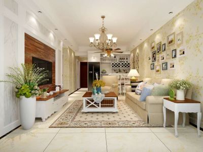 巴中市乐湾首府-107㎡-现代风效果图