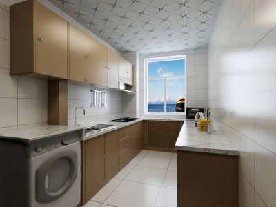 春城雅苑-130㎡-现代风效果图