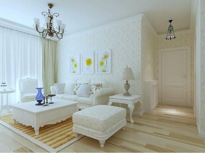 华城泊郡-80㎡-田园风效果图