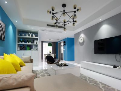 半岛城邦-130㎡-现代风效果图