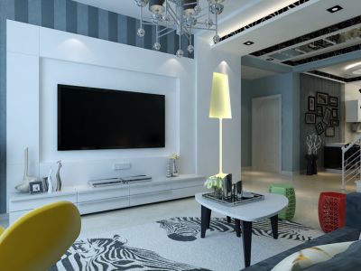 黄金新城-140㎡-现代风效果图