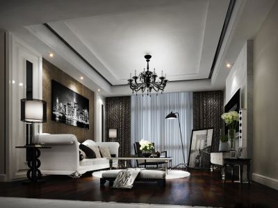 棕榈长滩-140㎡-现代风效果图