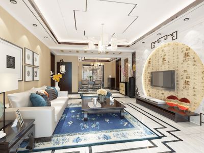 誉城装饰新中式风格，带您感悟我们民族的伟大！