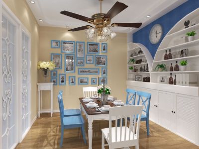 工农新苑-120㎡-地中海风效果图