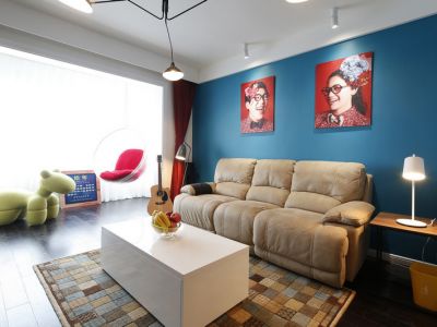 保利锦湖林语-90㎡-混搭风效果图