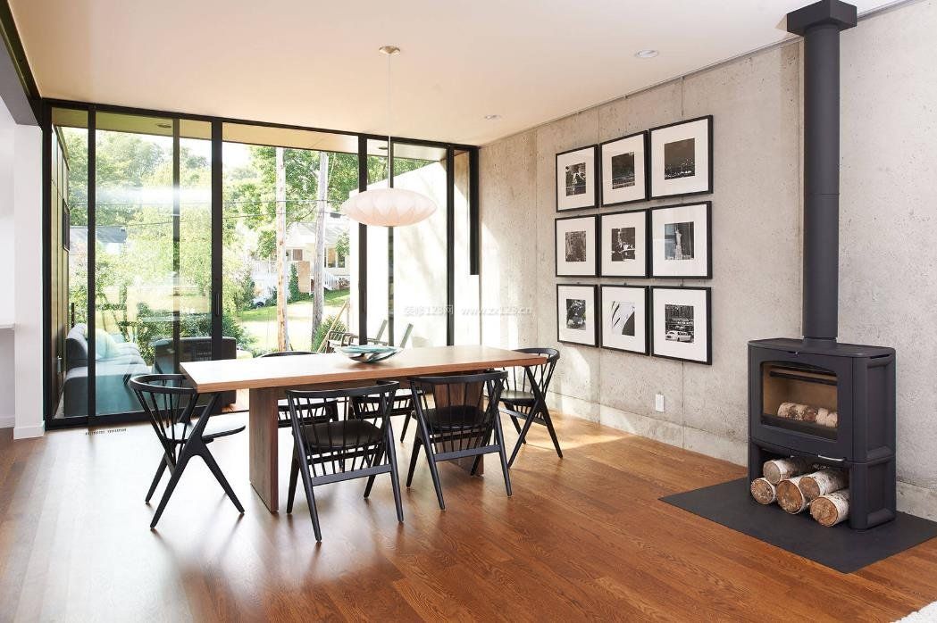 现代风餐厅背景墙装饰设计