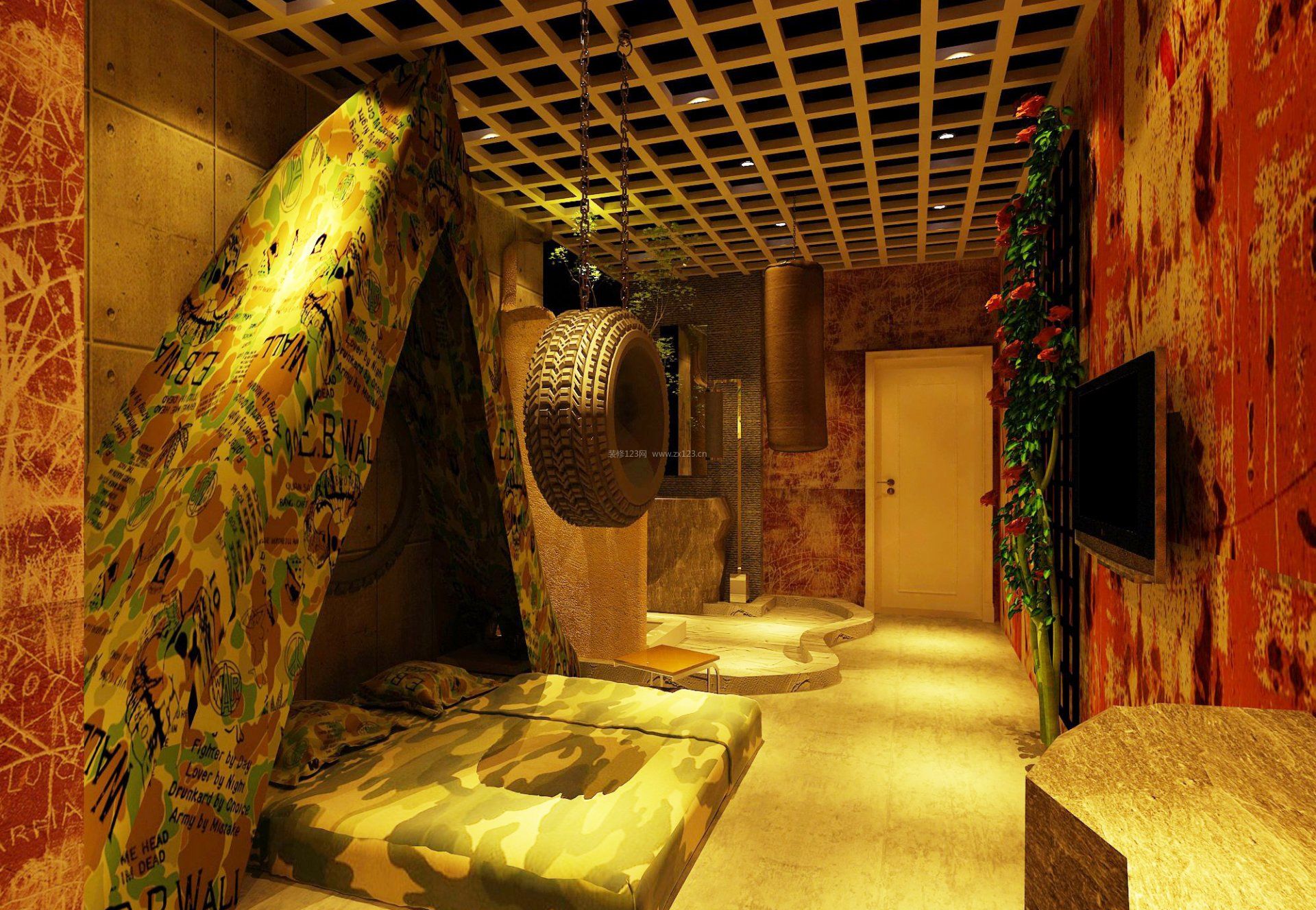 主题酒店房间室内装饰装修效果图片