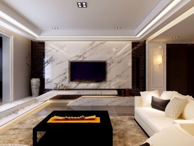 紫韵东城-110㎡-现代风效果图