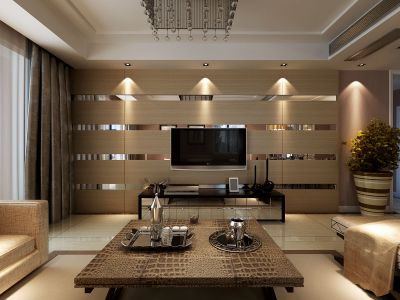 宇宏健康花城-100㎡-现代风效果图