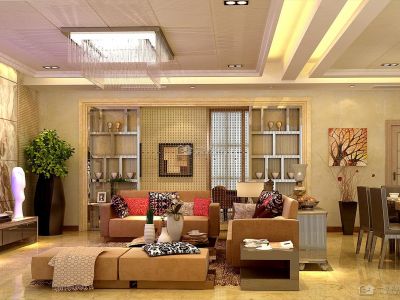 天府逸家-86㎡-现代风效果图