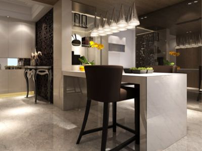 嘉仕花园-200㎡-现代风效果图