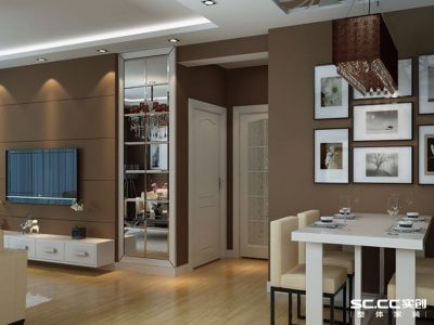 首创国际城-100㎡-现代风效果图