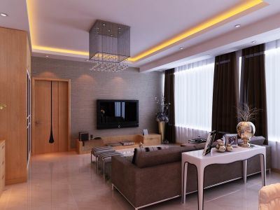 亚都名苑-98㎡-现代风效果图