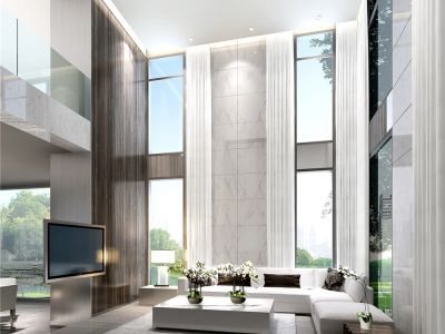 香蜜湖高尔夫牡丹一号-380㎡-现代风效果图