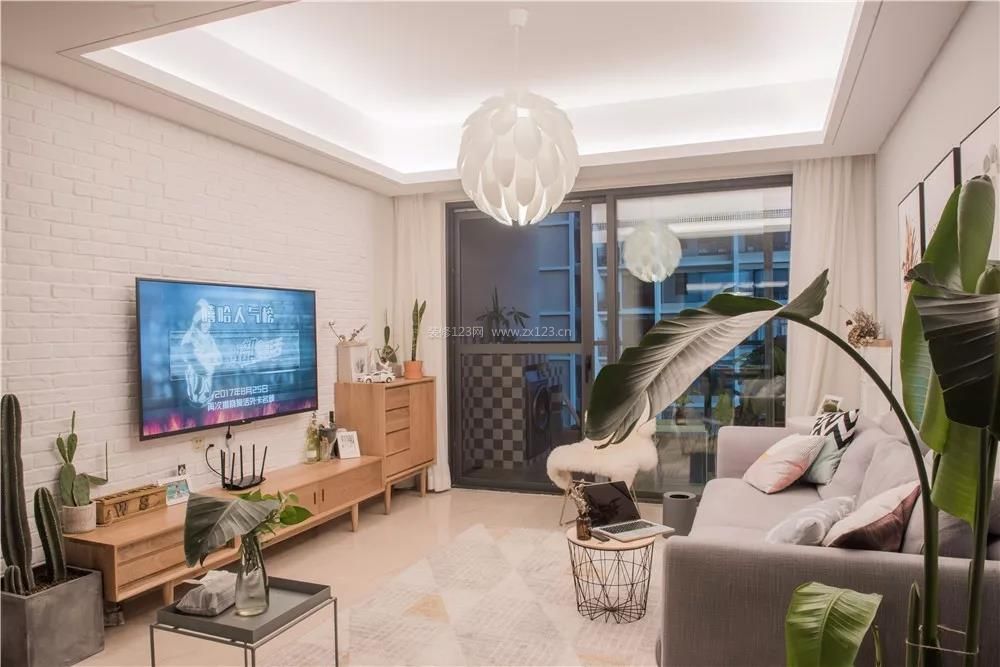 北欧风格电视墙设计效果图