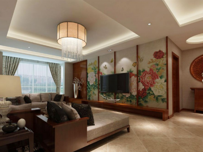 国民院子-120㎡-中式风效果图