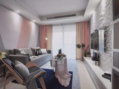 保利海上罗兰-79㎡-现代风效果图