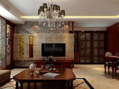 蓝海国际-157㎡-混搭风效果图