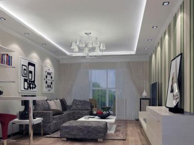 海阳海天景苑-91㎡-现代风效果图