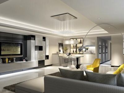 御景国际花园-128㎡-现代风效果图