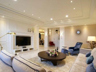 华发·峰景湾-130㎡-现代风效果图