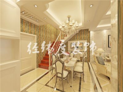 印象城复式楼-180㎡-欧式风效果图