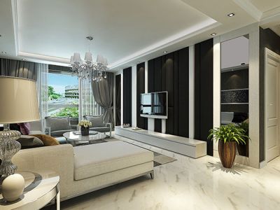 幸福E家后现代89平米二居装修案例