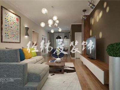 紫藤庄园-100㎡-欧式风效果图